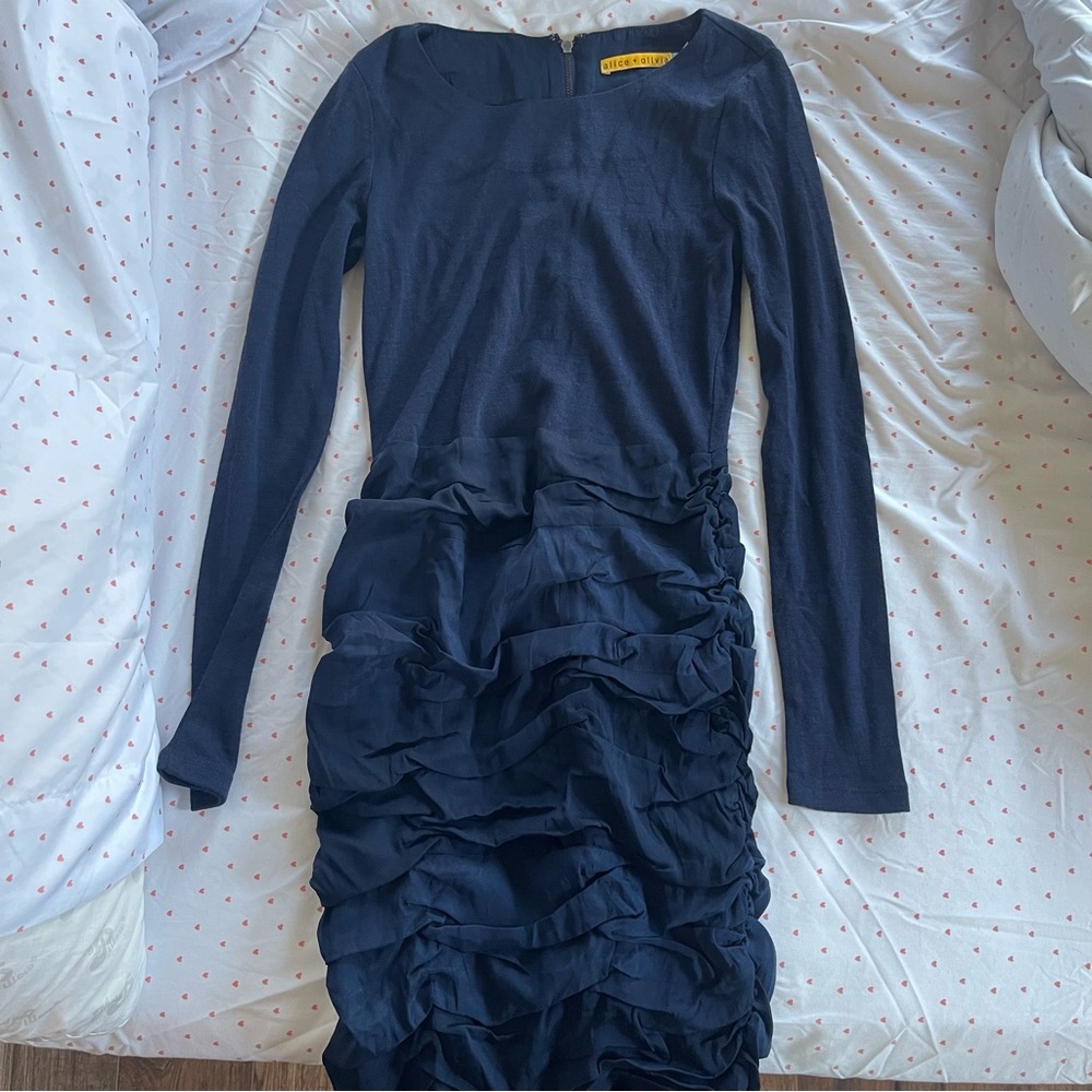 Navy blue Alice+Olivia bodycon dress